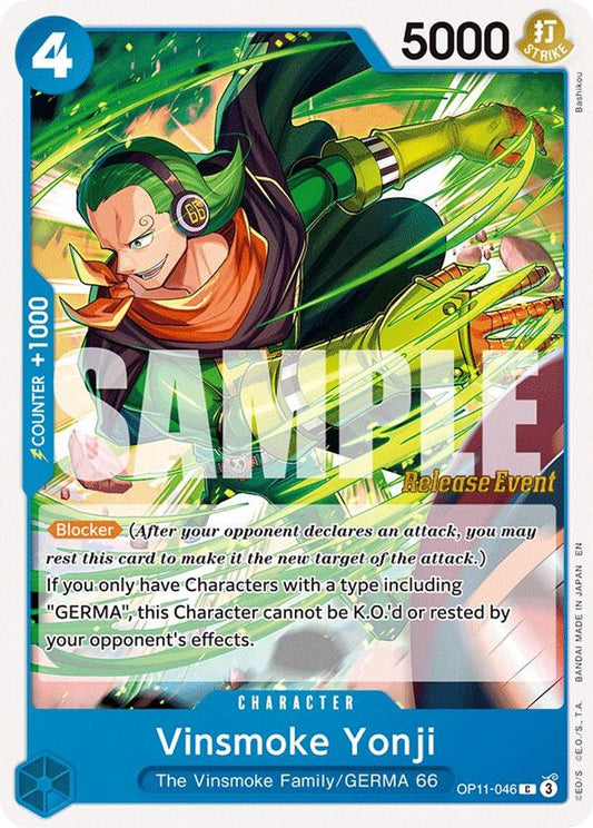 Vinsmoke Yonji (OP11-046) Release Event Cards