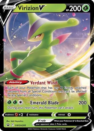 Virizion V (SWSH295) Holofoil - Black Star Promos