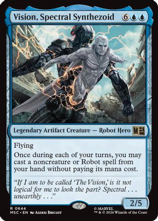 Vision, Spectral Synthezoid (644) Foil - Commander: Marvel Super Heroes