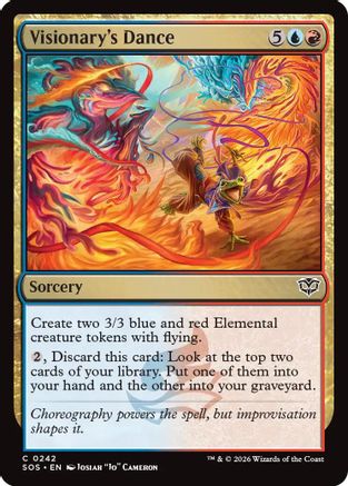Visionary's Dance (242) Foil - Secrets of Strixhaven