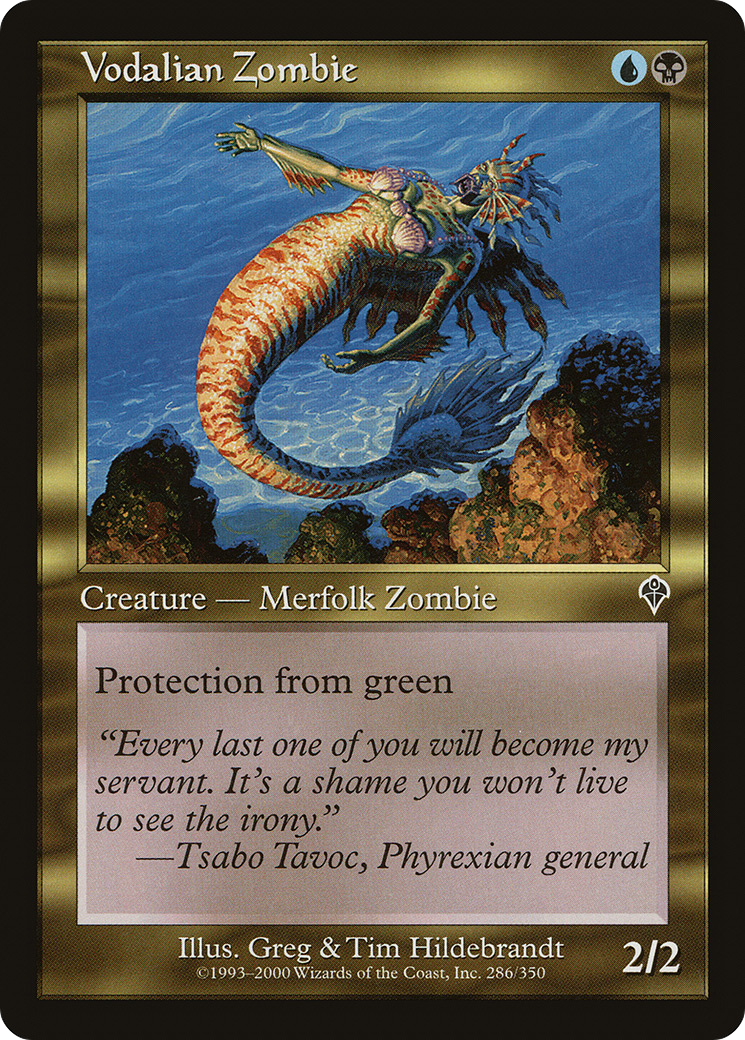 Vodalian Zombie (286) Foil - Invasion