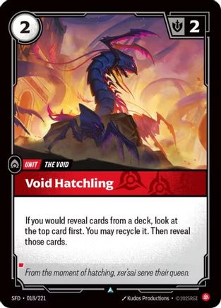 Void Hatchling (018) Foil - Spiritforged