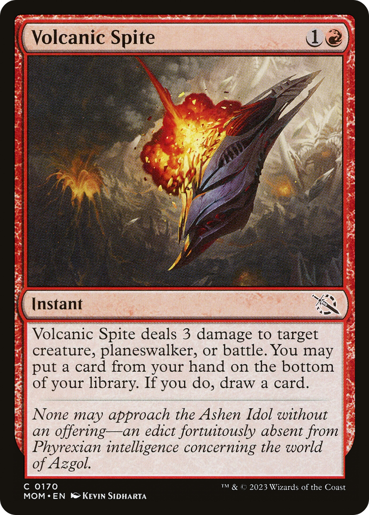 Volcanic Spite (170) - March of the Machine Foil