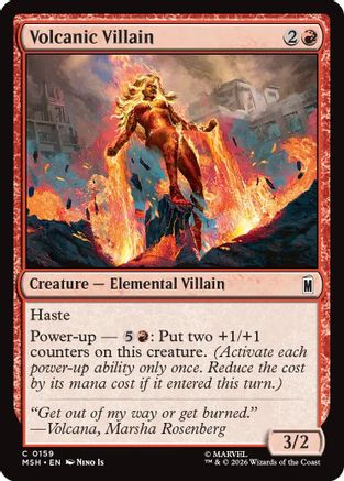 Volcanic Villain (159) Foil - Marvel Super Heroes