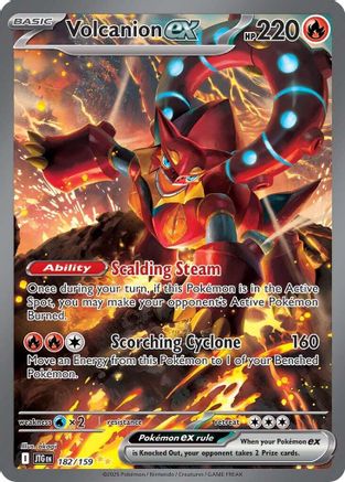 Volcanion ex (Alternate Full Art) (182) Holofoil - Journey Together