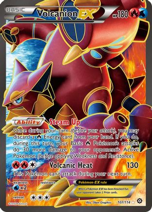 Volcanion EX (Full Art) (107) Holofoil - Steam Siege