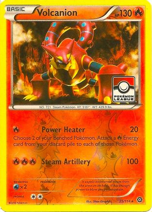Volcanion (Pokemon League) (25) Reverse Holofoil - Steam Siege