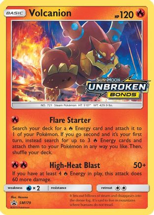Volcanion (Prerelease) (SM179) Holofoil - Black Star Promos