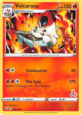 Volcarona (#27 Cinderace) (24) - Battle Academy 2022