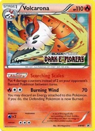 Volcarona (Prerelease) [Staff] (BW40) Holofoil - Black Star Promos