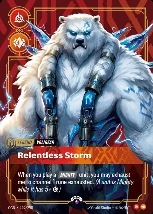 Volibear – Relentless Storm (249) Foil - Riftbound Promotional Cards