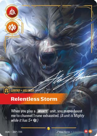 Volibear – Relentless Storm (Signature) (300) Foil - Origins