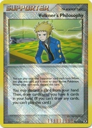 Volkner's Philosophy (Player Reward) (98) Reverse Holofoil - Rising Rivals