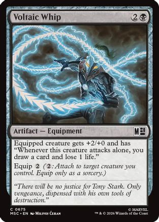 Voltaic Whip (675) Foil - Commander: Marvel Super Heroes