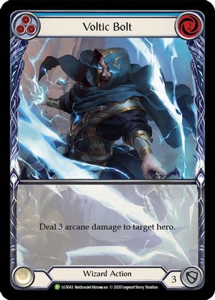 Voltic Bolt (Blue) (Extended Art) (LGS043) Rainbow Foil - Flesh and Blood: Promo Cards
