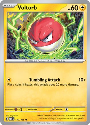 Voltorb (100) Reverse Holofoil - 151