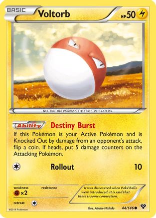 Voltorb (44) Reverse Holofoil - XY Base Set