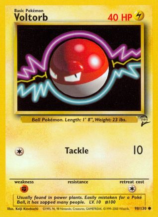 Voltorb (98) - Base Set 2