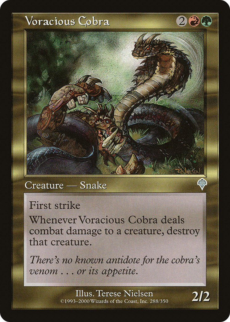 Voracious Cobra (288) Foil - Invasion