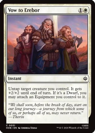 Vow to Erebor (031) Foil - The Hobbit