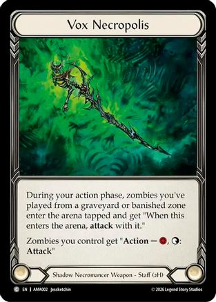 Vox Necropolis (AMA002) Rainbow Foil - Armory Deck: Malice