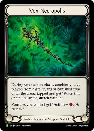 Vox Necropolis (GEM186) Cold Foil - GEM Pack 6