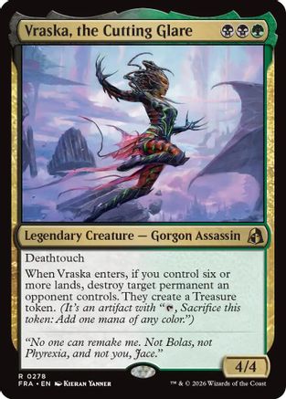 Vraska, the Cutting Glare (278) Foil - Reality Fracture