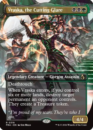Vraska, the Cutting Glare (Borderless Echoed Pairs) (319) - Reality Fracture