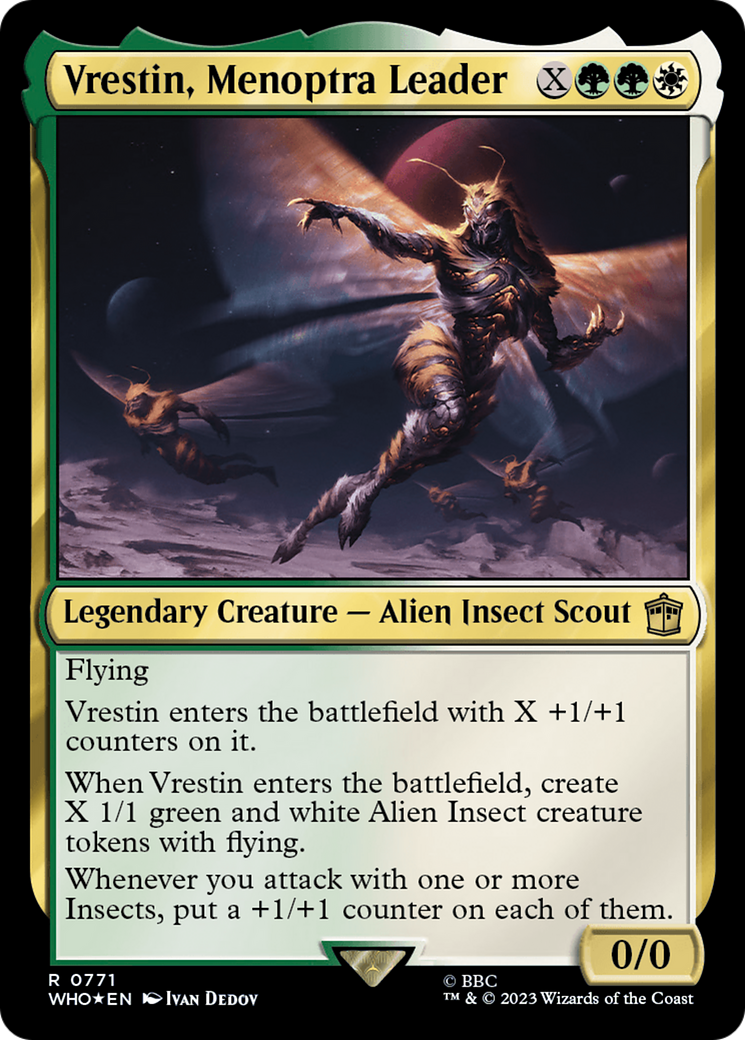 Vrestin, Menoptra Leader (771) Surge Foil - Doctor Who