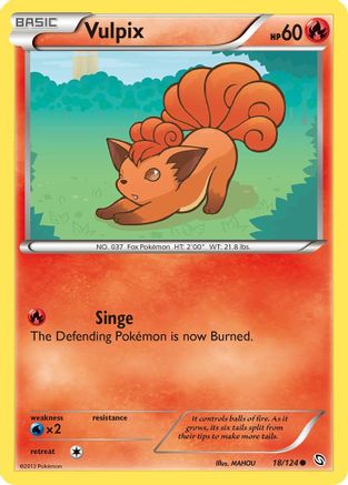Vulpix (18) Reverse Holofoil - Dragons Exalted