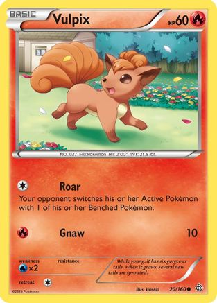 Vulpix (20) Reverse Holofoil - Primal Clash