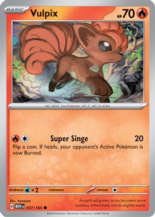 Vulpix (37) Reverse Holofoil - 151