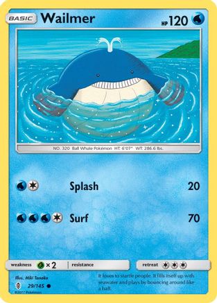 Wailmer (29) Reverse Holofoil - Guardians Rising