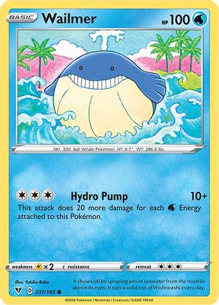 Wailmer (31) Reverse Holofoil - Vivid Voltage
