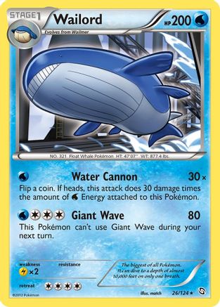 Wailord (26) Reverse Holofoil - Dragons Exalted