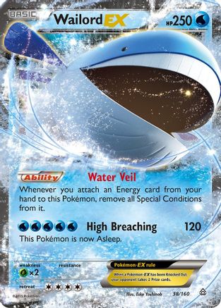Wailord EX (38) Holofoil - Primal Clash