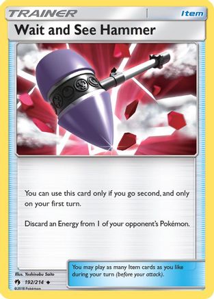 Wait and See Hammer (192) Reverse Holofoil - Lost Thunder