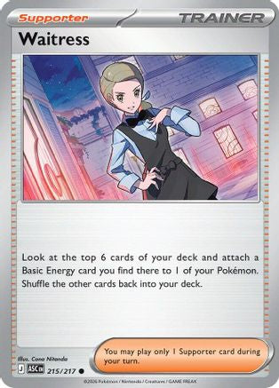 Waitress (215) Reverse Holofoil - Ascended Heroes