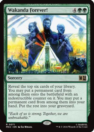 Wakanda Forever! (071) Surge Foil - Commander: Marvel Super Heroes