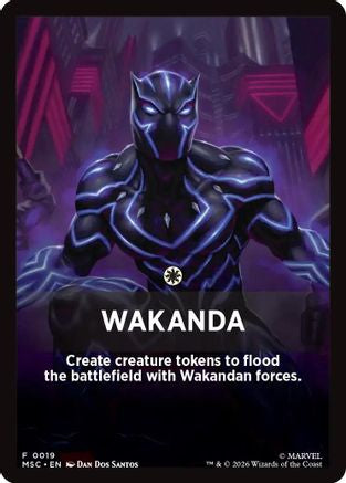 Wakanda (Jumpstart Front Card) (019) - Commander: Marvel Super Heroes