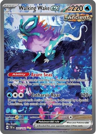 Walking Wake ex (Alternate Full Art) (205) Holofoil - Temporal Forces