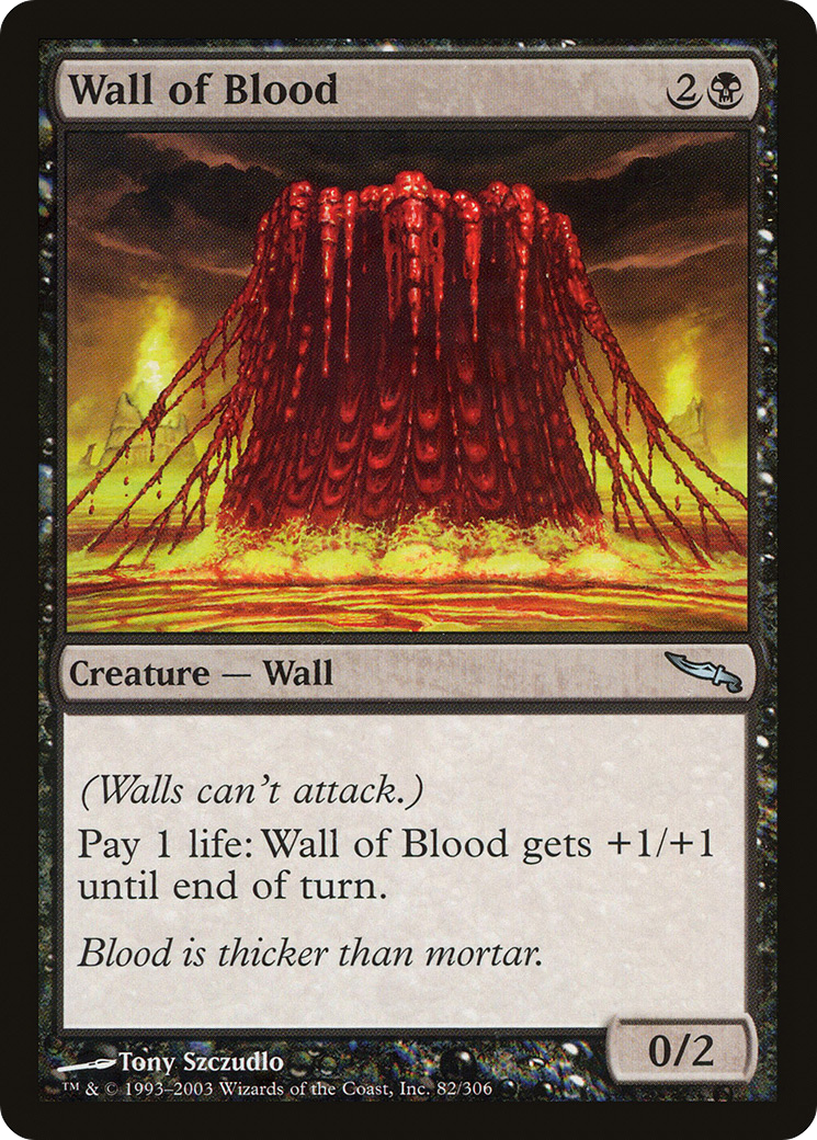 Wall of Blood (082) Foil - Mirrodin