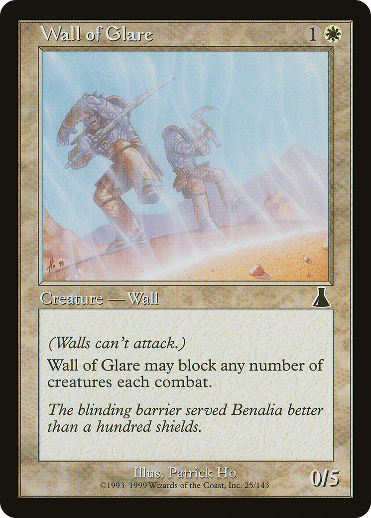 Wall of Glare (025) Foil - Urza's Destiny