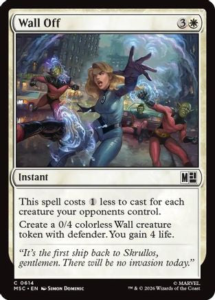 Wall Off (614) Foil - Commander: Marvel Super Heroes