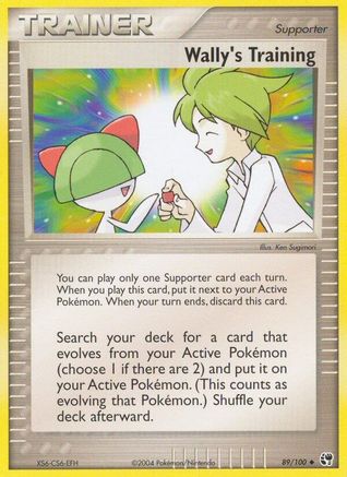 Wally's Training (89) Reverse Holofoil - Sandstorm