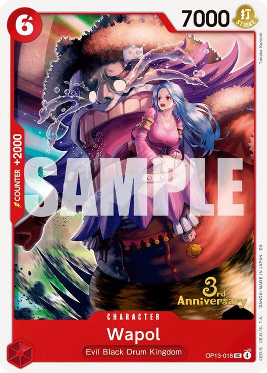 Wapol (OP13-018) 3rd Anniversary Tournament Cards