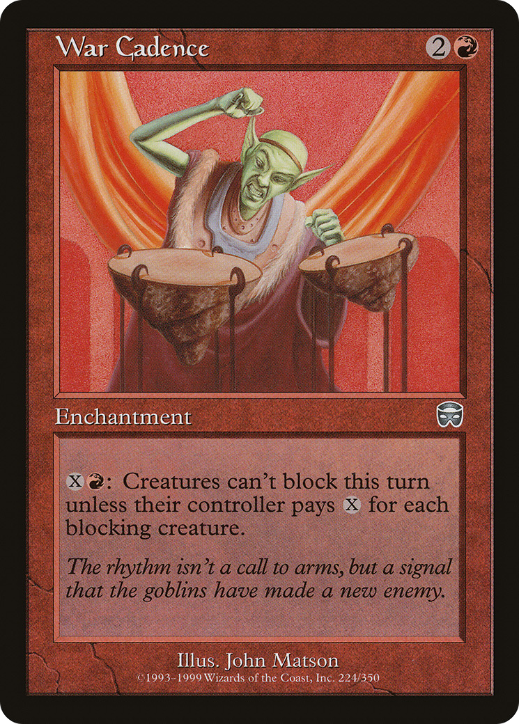 War Cadence (224) Foil - Mercadian Masques