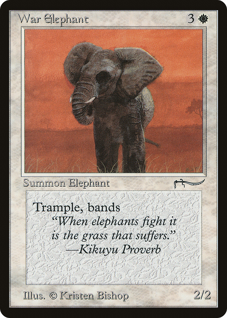 War Elephant (Light Mana Cost) - Arabian Nights