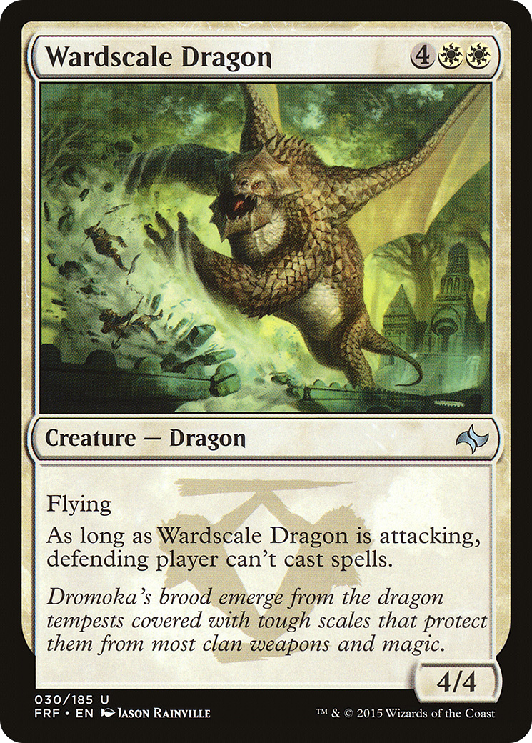 Wardscale Dragon (030) Foil - Fate Reforged
