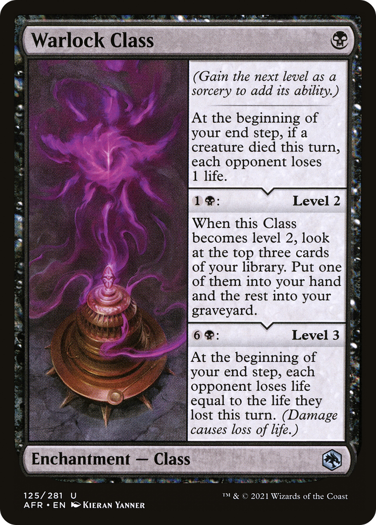 Warlock Class (125) - Adventures in the Forgotten Realms Foil